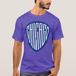 Chicago Blues Gitarr Plektrum T Shirt