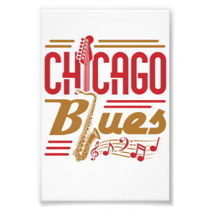 Chicago Blues Music Älskare Fototryck