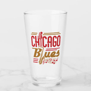 Chicago Blues Music Älskare Glaskopp