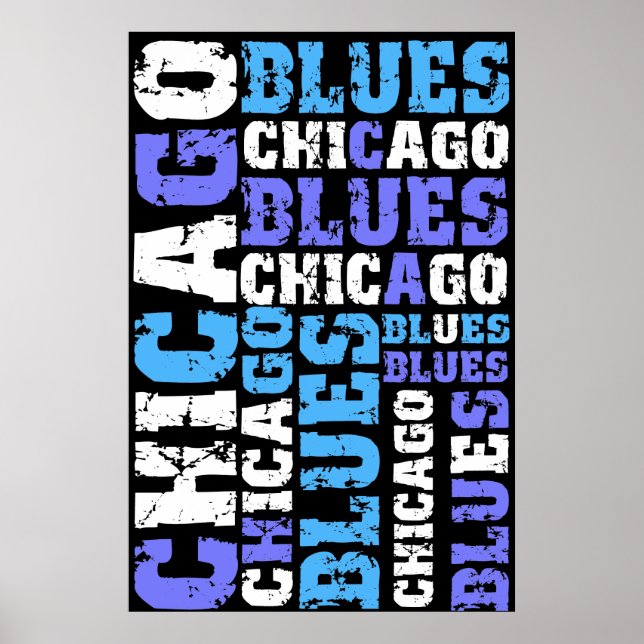 CHICAGO BLUES POSTER (Framsidan)