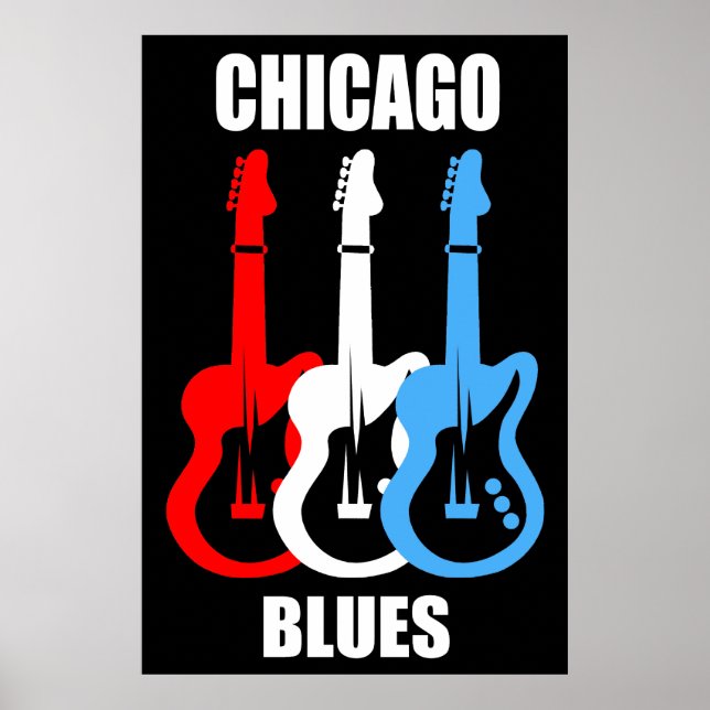 Chicago Blues Poster (Framsidan)