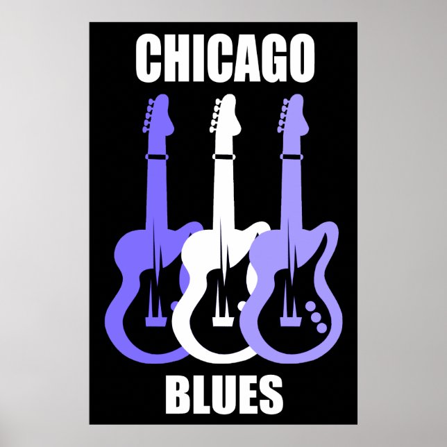 Chicago Blues Poster (Framsidan)