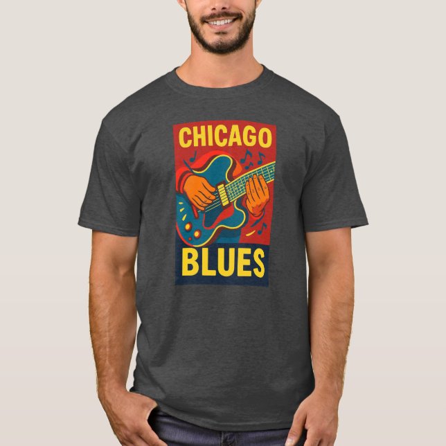 Chicago Blues T-shirt (Framsida)