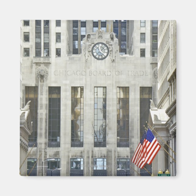 "Chicago Board of Trade, Chicago, Illinois" Magnet (Framsidan)