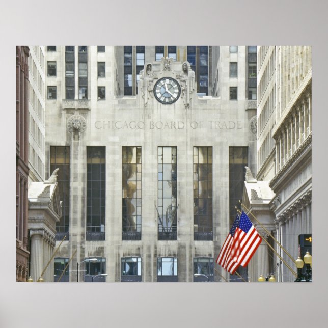 "Chicago Board of Trade, Chicago, Illinois" Poster (Framsidan)