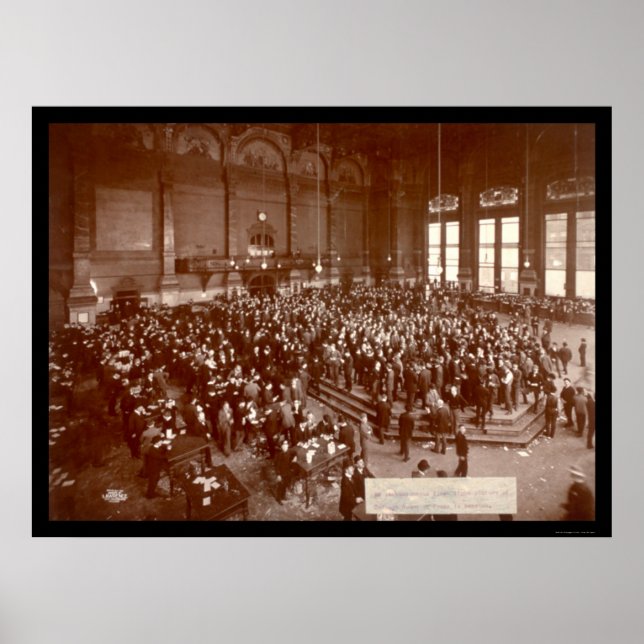 Chicago Board of Trade Photo 1900 Poster (Framsidan)