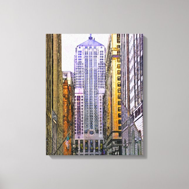 Chicago Board of Trade - Rectangular Canvas Art (Framsida)