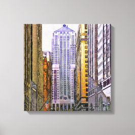 Chicago Board of Trade - Square Canvas Art