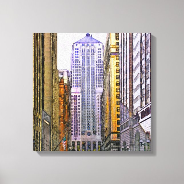 Chicago Board of Trade - Square Canvas Art (Framsida)