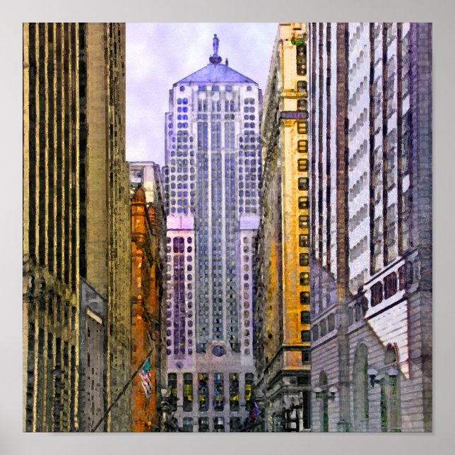 Chicago Board of Trade - Square Wall Art Poster (Framsidan)