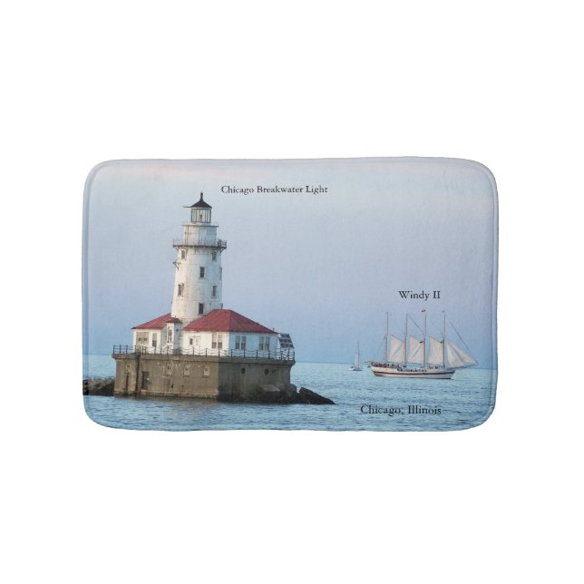 Chicago Breakwater Light & Windy II bathmat Badrumsmatta (Framsidan)