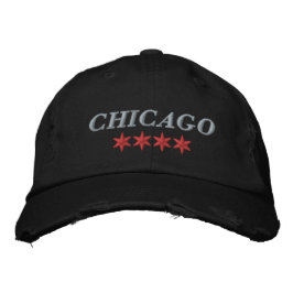 Chicago Broderad Hatt Keps