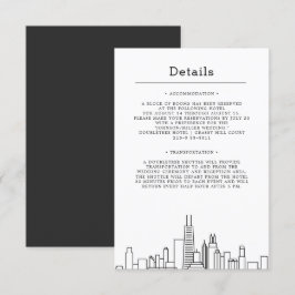 Chicago Bröllop | Gästuppgifter Inbjudningar