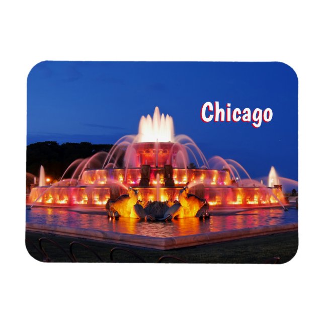 Chicago Buckingham Fontän Magnet (Horisontell)