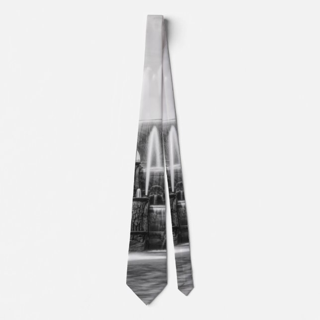 Chicago Buckingham Grayscale Neck Tie Slips (Framsida)