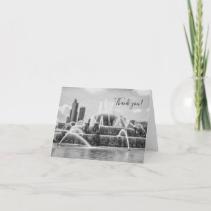 Chicago Buckingham Grayscale - tack ditt kort