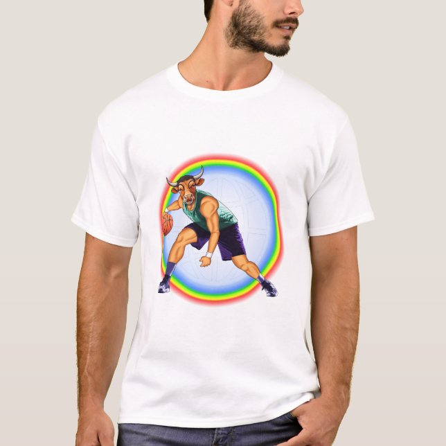 Chicago-bullar basketbollspelare i åtgärd 2 t shirt (Framsida)