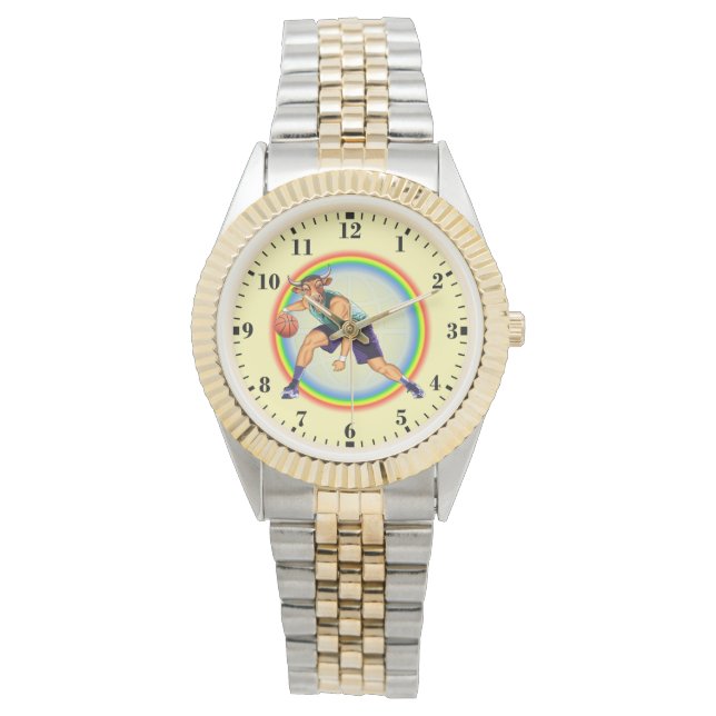 Chicago bulls basketball player in action armbandsur (Framsida)