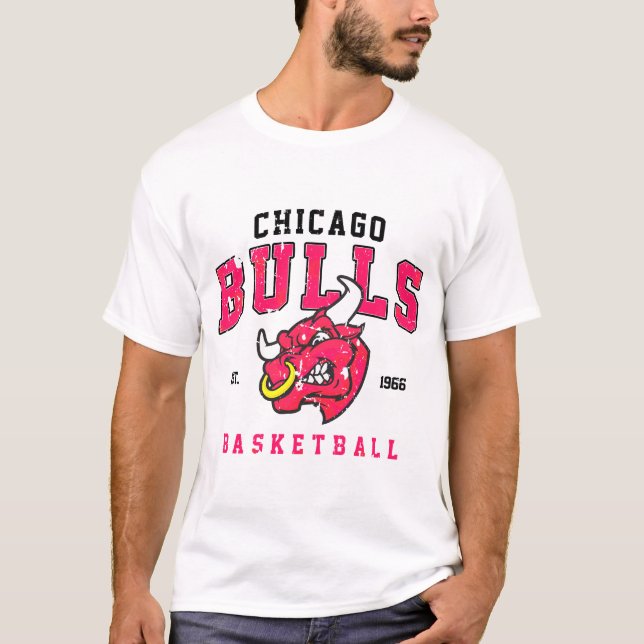 Chicago Bullsss Vintage T Shirt (Framsida)