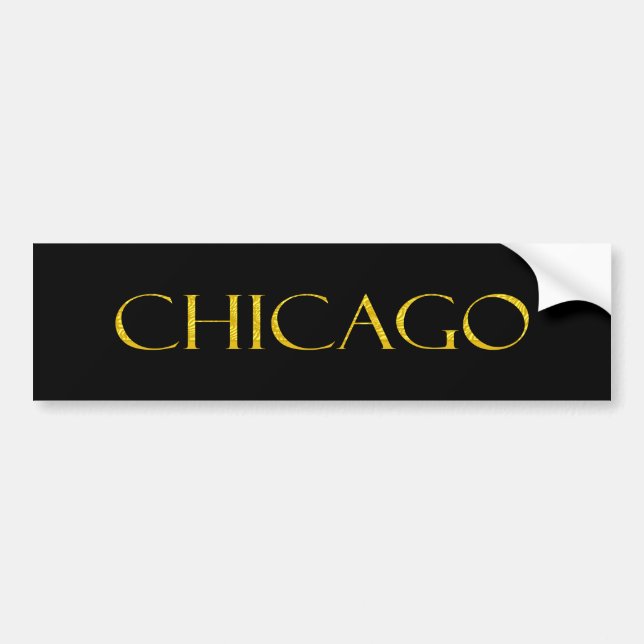 CHICAGO Bumper-etikett Bildekal (Framsidan)