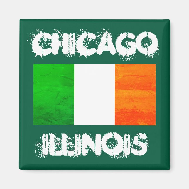 Chicago Celtic Pride - Irländskt arv Magnet (Framsidan)