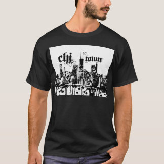 Chicago "chi-town" som är pålagd för din stad tröja