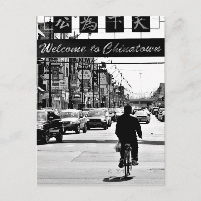 Chicago Chinatown Postcard Vykort (Framsida)