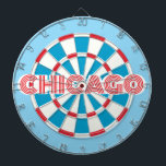 CHICAGO Chitown Pride Darttavla<br><div class="desc">CHICAGO Chitown Pride Dart Board. Great gift for Chicagoans! You may edit text by selecting the personalization option 🎯Please let me know if you have additional questions and because Zazzle's customer support handles the customer experience you may reach Zazzle customer support by chat, phone or email as explained in this...</div>