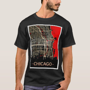 Chicago City Edition Karta T Shirt