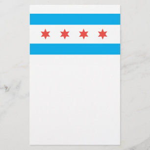 Chicago City flagga Brevpapper