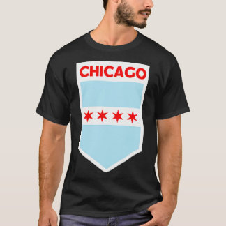 Chicago City Flagga Emblem T Shirt