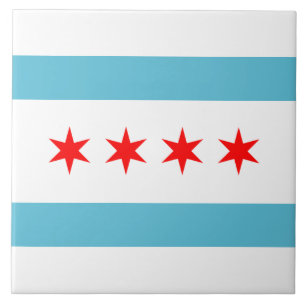 Chicago City flagga Kakelplatta