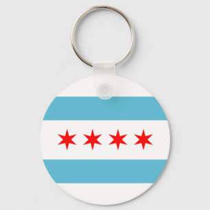 Chicago City flagga Keychain Nyckelring