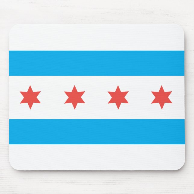 Chicago City flagga Musmatta (Framsidan)