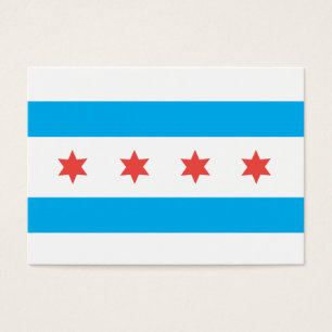 Chicago City flagga Visitkort