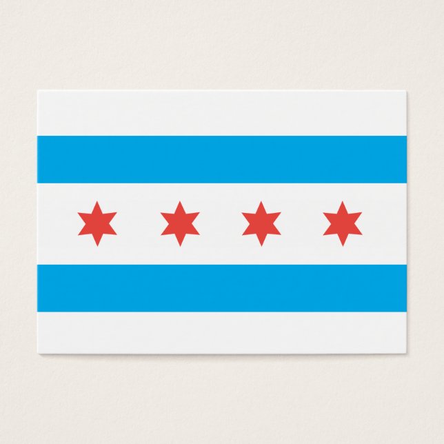Chicago City flagga Visitkort (Framsidan)