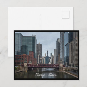 Chicago City, Illinois Vykort