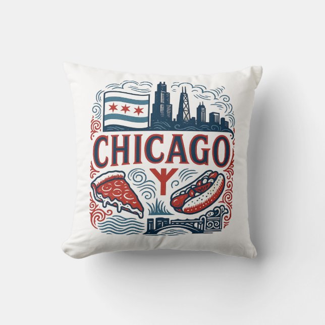 Chicago City pride Kudde (Framsida)