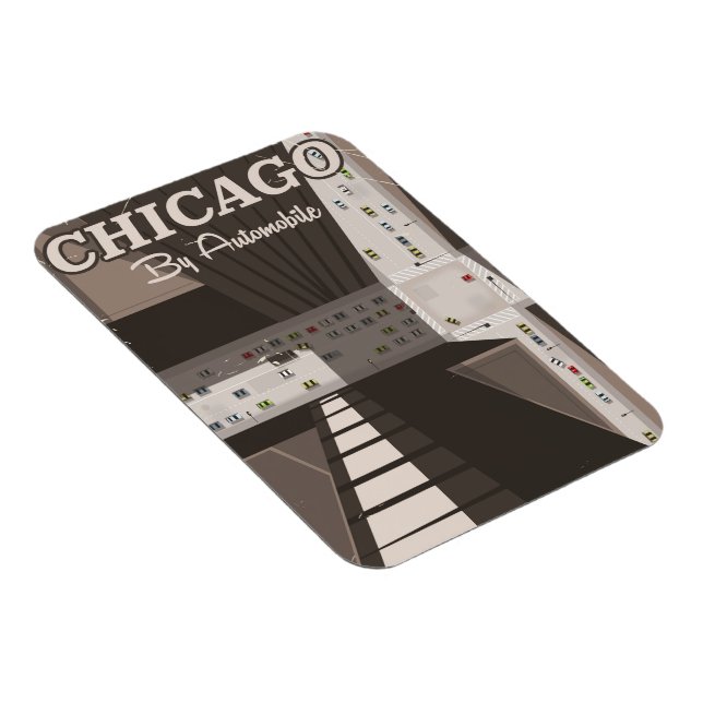 Chicago City-resaaffisch Magnet (Högersidan)