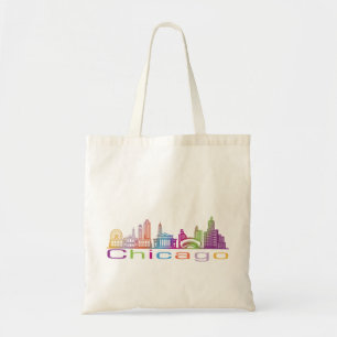 Chicago City Skyline Typography Hoodie Tygkasse