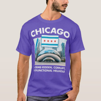 Chicago City Tourism Bean Lakeshore Pizza Hett Hun T Shirt