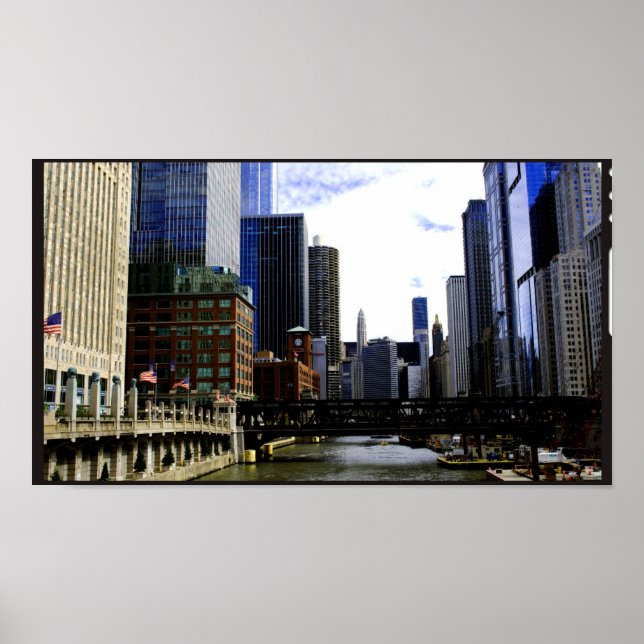 Chicago Cityscape 1 Poster (Framsidan)