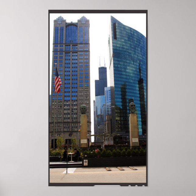 Chicago Cityscape 7 Poster (Framsidan)
