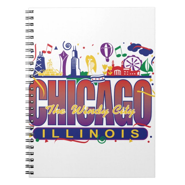 Chicago Confetti Anteckningsbok (Framsidan)