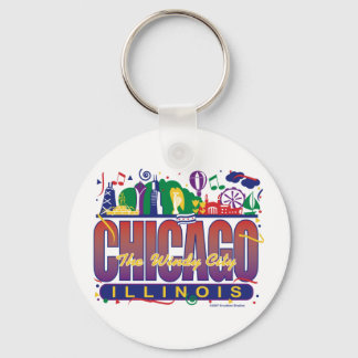 Chicago-Confetti Nyckelring