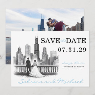 Chicago Couple Spara Datumet