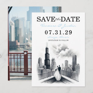 Chicago Couple Spara Datumet