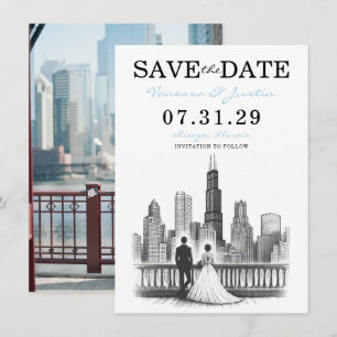 Chicago Couple Spara Datumet