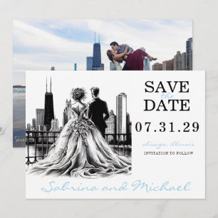 Chicago Couple Spara Datumet