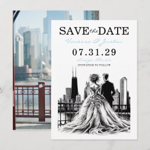 Chicago Couple Spara Datumet